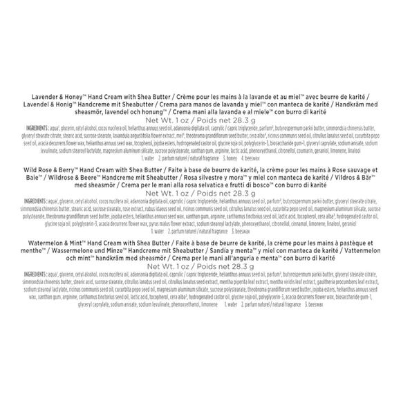 2-Pack Burt’s Bees Hand Cream Trio Sets Lavender Honey Rose Berry Mint New - Picture 7 of 8